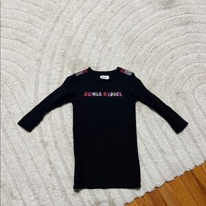 Sonia Rykiel Black Long Sleeve Kids Dress